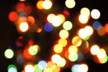 Image showing xmas lights background