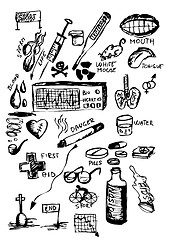 Image showing health icons