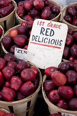 Image showing Red Delicious Apples For Sale