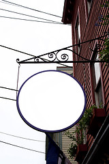 Image showing Round Hanging Store Sign