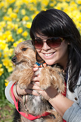 Image showing Smiling Pet Owner