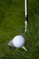 Image showing Golf Ball and Tee