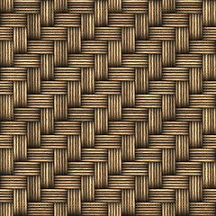 Image showing Wicker Woven Basket Texture