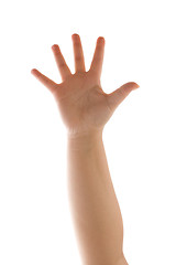 Image showing Waving Hand Isolated