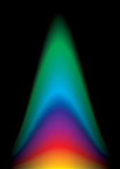 Image showing rainbow flame glow