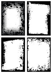 Image showing grunge border collection