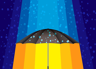 Image showing Abstract rain umbrella