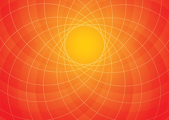 Image showing Orange spiral background