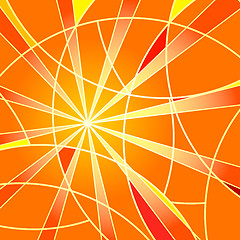 Image showing Mosaic orange background