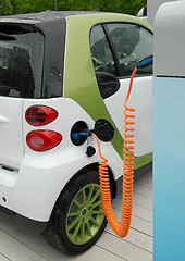 Image showing Electric car charging