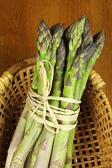 Image showing Bunch of asparagus