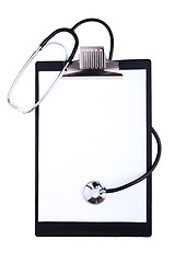 Image showing empty medical clipboard