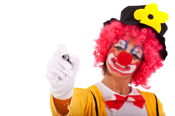 Image showing Funny clown message