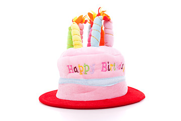 Image showing Birthday hat cake