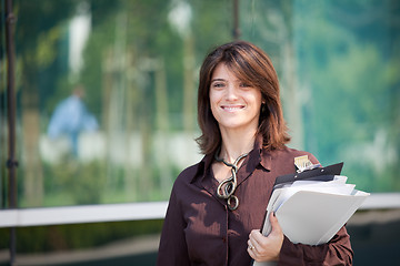 Image showing Beautiful and modern businesswoman 