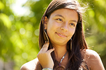 Image showing teenage girl at the park