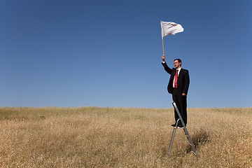 Image showing Defeated businessman