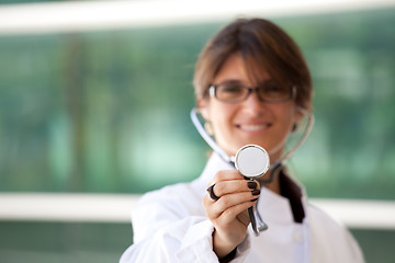 Image showing Friendly female doctor