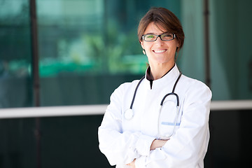 Image showing Friendly female doctor