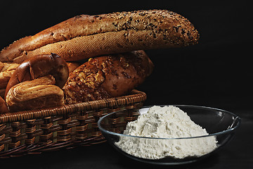Image showing Bread and flour