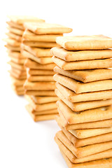 Image showing three stacks of cookies