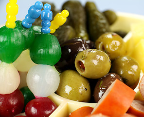 Image showing Olives And Onions