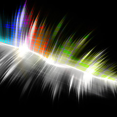 Image showing Rainbow Musical Wave Form
