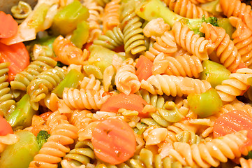 Image showing pasta with vegetables