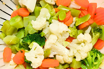 Image showing steamed vegetables