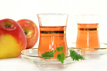 Image showing Apple tea