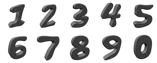 Image showing 3d numbers