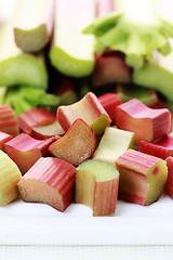 Image showing fresh rhubarb