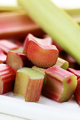 Image showing fresh rhubarb