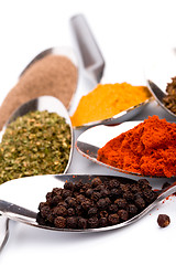 Image showing various ground spices