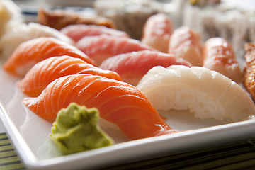 Image showing Dish of sushi