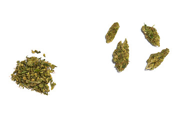 Image showing marijuana on white