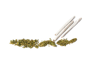 Image showing medical marijuana on white