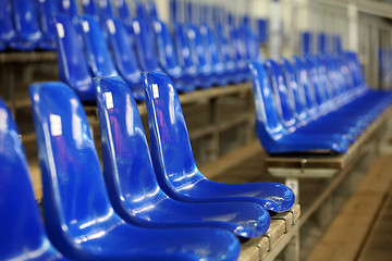 Image showing Blue seats