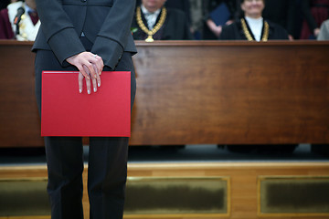 Image showing Red diploma