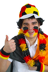 Image showing German soccer fan