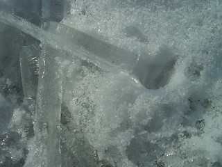 Image showing icicle on the ground