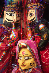 Image showing Indian puppets