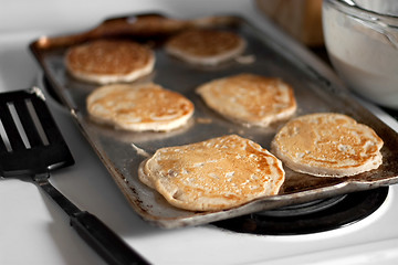 Image showing Apple Pancakes Cooking