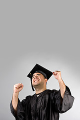 Image showing Happy Graduate Celebrating