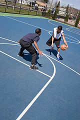 Image showing Guys Playing Basketball