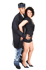 Image showing Young Hispanic and black couple.