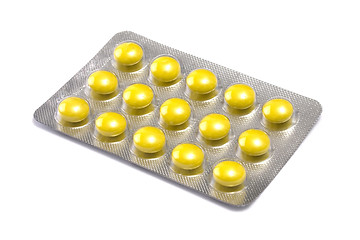 Image showing Package of Yellow Pills
