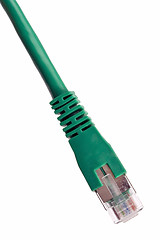 Image showing Green network plug