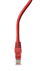 Image showing Red network cable