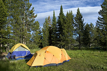 Image showing Camping tents